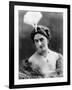 Portrait around, 1900 of the famous Dutch dancer MATA HARI, in a white dress (b/w photo)-null-Framed Photo