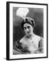 Portrait around, 1900 of the famous Dutch dancer MATA HARI, in a white dress (b/w photo)-null-Framed Photo