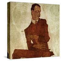 Portrait Arthur Roessler, 1910-Egon Schiele-Stretched Canvas