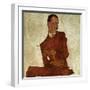 Portrait Arthur Roessler, 1910-Egon Schiele-Framed Giclee Print