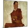 Portrait Arthur Roessler, 1910-Egon Schiele-Mounted Giclee Print