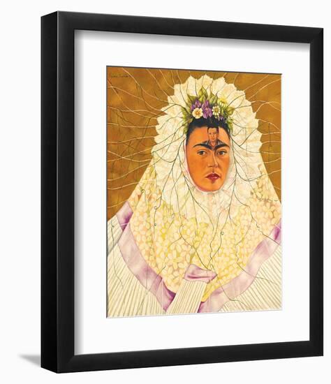 Portrait As Tehuana 1943-Frida Kahlo-Framed Premium Giclee Print