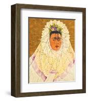 Portrait As Tehuana 1943-Frida Kahlo-Framed Premium Giclee Print