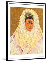 Portrait As Tehuana 1943-Frida Kahlo-Framed Premium Giclee Print