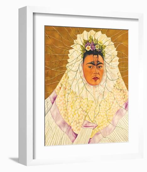 Portrait As Tehuana 1943-Frida Kahlo-Framed Art Print