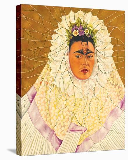 Portrait As Tehuana 1943-Frida Kahlo-Stretched Canvas