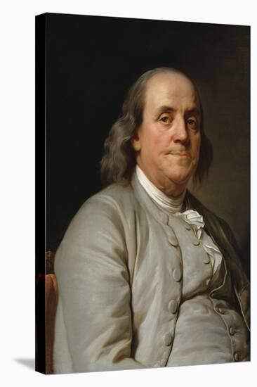 Portrait Benjamin Franklin-Joseph-Siffrede Duplessis-Stretched Canvas