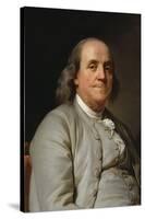 Portrait Benjamin Franklin-Joseph-Siffrede Duplessis-Stretched Canvas