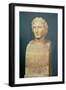 Portrait Bust of Alexander the Great (356-323 BC) Known as the Azara Herm, Greek Replica-Lysippos-Framed Giclee Print