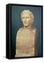 Portrait Bust of Alexander the Great (356-323 BC) Known as the Azara Herm, Greek Replica-Lysippos-Framed Stretched Canvas