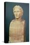 Portrait Bust of Alexander the Great (356-323 BC) Known as the Azara Herm, Greek Replica-Lysippos-Stretched Canvas