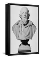 Portrait Bust of Alfred, Lord Tennyson, English Poet, 1896-Francis John Williamson-Framed Stretched Canvas