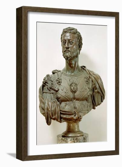 Portrait Bust of Cosimo I De' Medici-Benvenuto Cellini-Framed Giclee Print