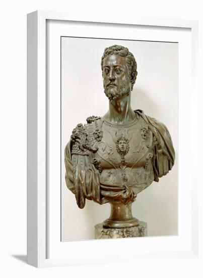 Portrait Bust of Cosimo I De' Medici-Benvenuto Cellini-Framed Giclee Print