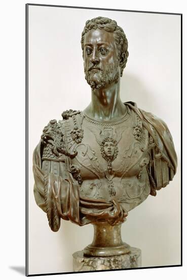 Portrait Bust of Cosimo I De' Medici-Benvenuto Cellini-Mounted Giclee Print