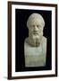 Portrait Bust of Herodotus, Copy of Greek 4th Century BC Original-null-Framed Giclee Print