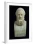 Portrait Bust of Herodotus, Copy of Greek 4th Century BC Original-null-Framed Giclee Print