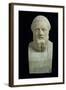 Portrait Bust of Herodotus, Copy of Greek 4th Century BC Original-null-Framed Giclee Print