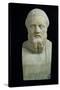 Portrait Bust of Herodotus, Copy of Greek 4th Century BC Original-null-Stretched Canvas