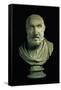 Portrait Bust of Hippocrates, Copy of Greek 4th Century BC Original-null-Framed Stretched Canvas