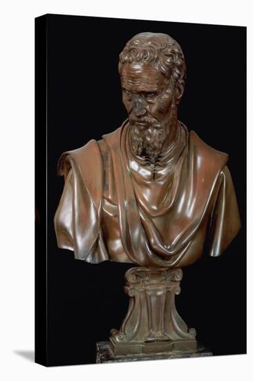 Portrait Bust of Michelangelo Buonarroti-Daniele Da Volterra-Stretched Canvas