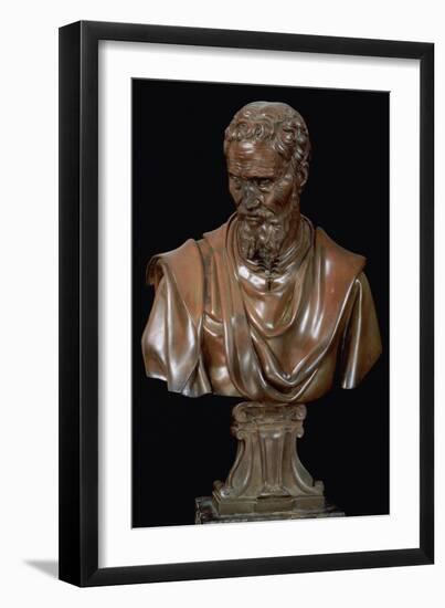 Portrait Bust of Michelangelo Buonarroti-Daniele Da Volterra-Framed Giclee Print