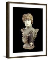 Portrait Bust of Sarah Bernhardt by Jean Leon Gerome-null-Framed Photographic Print