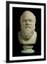 Portrait Bust of Socrates, Copy of Greek Early 4th Century BC Original-null-Framed Giclee Print