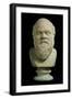 Portrait Bust of Socrates, Copy of Greek Early 4th Century BC Original-null-Framed Giclee Print