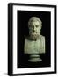 Portrait Bust of Sophocles, Copy of Greek 4th Century BC Original-null-Framed Giclee Print