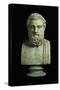 Portrait Bust of Sophocles, Copy of Greek 4th Century BC Original-null-Stretched Canvas