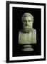 Portrait Bust of Sophocles, Copy of Greek 4th Century BC Original-null-Framed Giclee Print