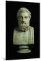 Portrait Bust of Sophocles, Copy of Greek 4th Century BC Original-null-Mounted Giclee Print
