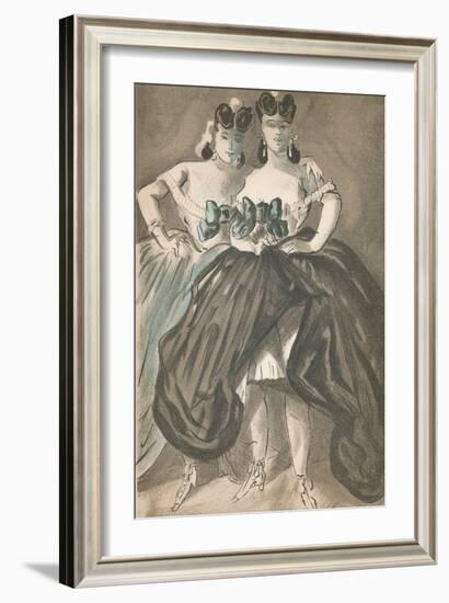 'Portrait by Constantin Guys', c1860, (1939)-Constantin Guys-Framed Giclee Print