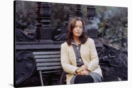 PORTRAIT by GROUPE with DAME, 1976 directed by ALEKSANDER PETROVI Romy Schneider (photo)-null-Stretched Canvas