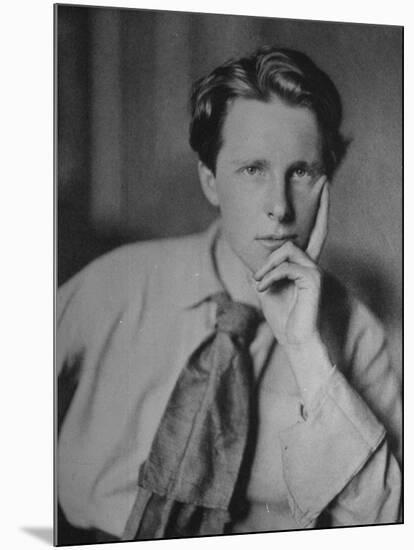 Portrait by Sherril Schell of British Poet Rupert Brooke-null-Mounted Photographic Print