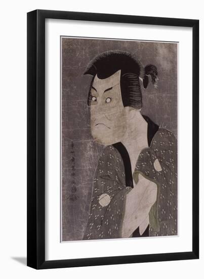 Portrait d'acteur de kabuki (okubi-e) ; l'acteur Sakata Hangorô III-Tôshûsai Sharaku-Framed Premium Giclee Print