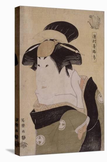 Portrait d'acteur de kabuki (okubi-e) : l'onnagata Segawa Kikunojô III-Tôshûsai Sharaku-Stretched Canvas