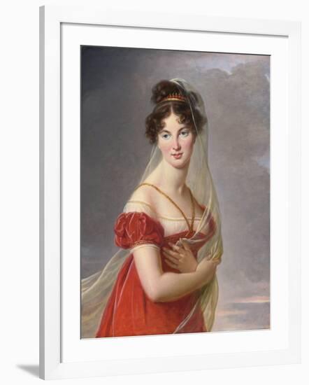 Portrait D'aglae Angelique Gabrielle De Gramont (1787-1842), Epouse Du General Alexander Lvovich D-Elisabeth Louise Vigee-LeBrun-Framed Giclee Print