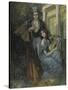 Portrait D'alexandre Pouchkine (1799-1837) Et Sa Muse  (Pushkin and the Muse) Peinture De Konstant-Konstantin Alekseevich Korovin-Stretched Canvas