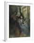 Portrait D'alexandre Pouchkine (1799-1837) Et Sa Muse  (Pushkin and the Muse) Peinture De Konstant-Konstantin Alekseevich Korovin-Framed Giclee Print