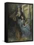 Portrait D'alexandre Pouchkine (1799-1837) Et Sa Muse  (Pushkin and the Muse) Peinture De Konstant-Konstantin Alekseevich Korovin-Framed Stretched Canvas