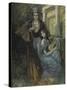 Portrait D'alexandre Pouchkine (1799-1837) Et Sa Muse  (Pushkin and the Muse) Peinture De Konstant-Konstantin Alekseevich Korovin-Stretched Canvas