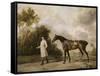 Portrait d'Assheton, 1er Vicomte Curzon, avec sa jument Maria-George Stubbs-Framed Stretched Canvas