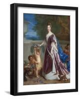 Portrait D'elisabeth-Charlotte (Elisabeth Charlotte) De Baviere Ou Du Palatinat (1652-1722)  (Eliz-Francois de Troy-Framed Giclee Print