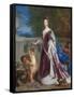 Portrait D'elisabeth-Charlotte (Elisabeth Charlotte) De Baviere Ou Du Palatinat (1652-1722)  (Eliz-Francois de Troy-Framed Stretched Canvas