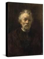 Portrait d'homme âgé dit portrait du frère de Rembrandt-Rembrandt van Rijn-Stretched Canvas
