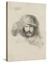 Portrait d'homme au chapeau à plume dit autoportrait-Giovanni Benedetto Castiglione-Stretched Canvas