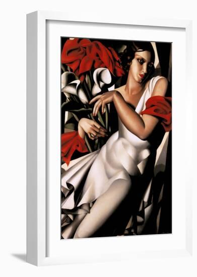 Portrait d'Ira-Tamara de Lempicka-Framed Art Print