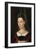 Portrait d'Isabelle de Bourbon, seconde femme de Charles le Téméraire, morte en 1465-null-Framed Giclee Print